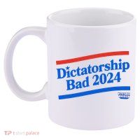 Dictatorship Bad 11oz C Handle Ceramic Mug