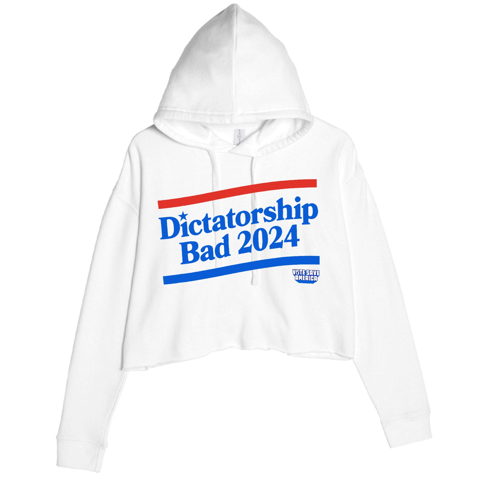 Dictatorship Bad Crop Fleece Hoodie
