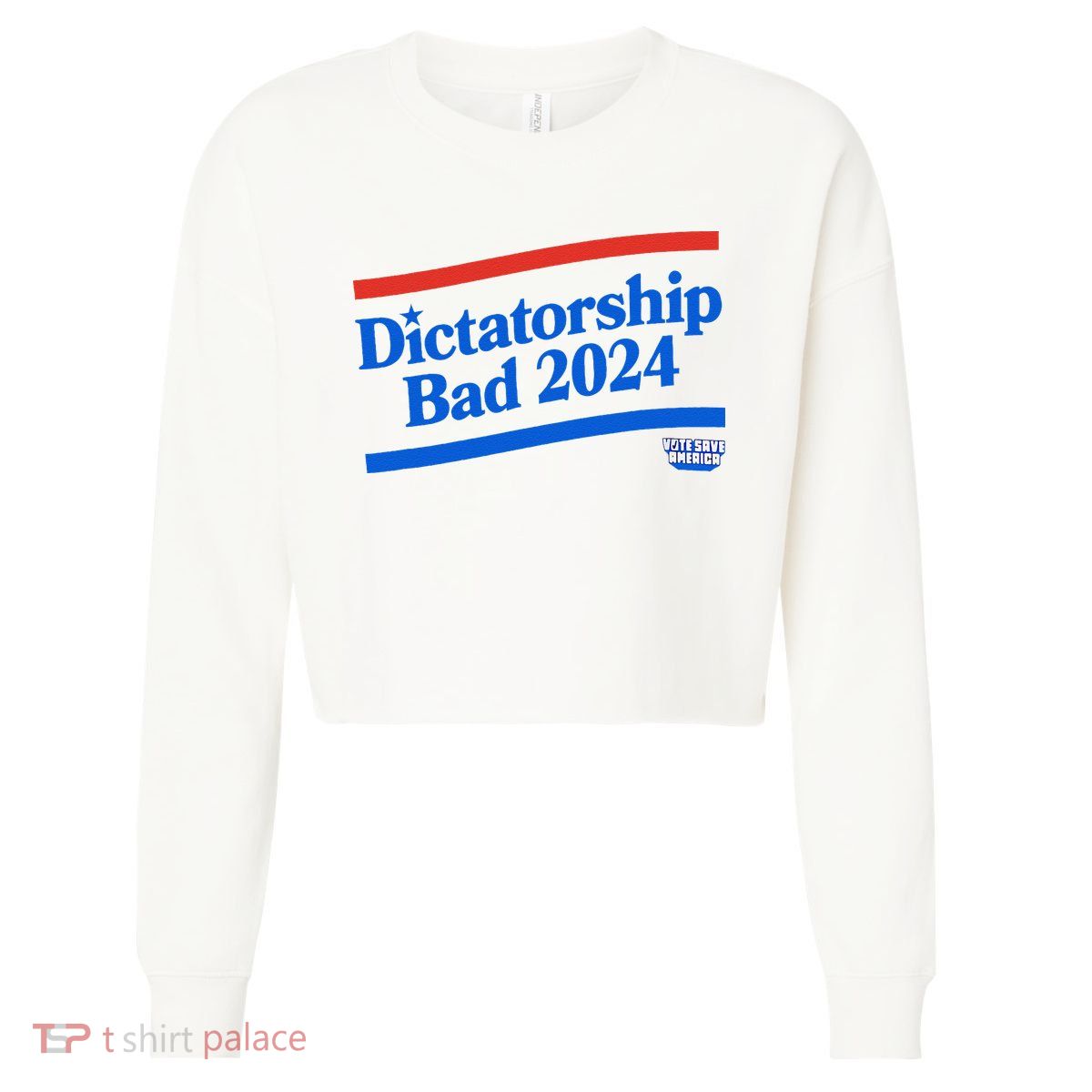 Dictatorship Bad Cropped Pullover Crew