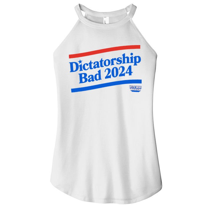 Dictatorship Bad Women's Perfect Tri Rocker Tank