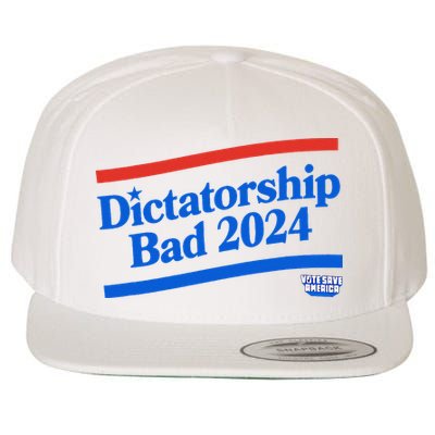 Dictatorship Bad Wool Snapback Cap