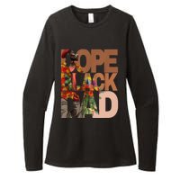 Dope Black Dad Juneteenth Black History Month Pride Fathers Womens CVC Long Sleeve Shirt