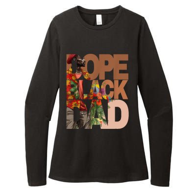 Dope Black Dad Juneteenth Black History Month Pride Fathers Womens CVC Long Sleeve Shirt