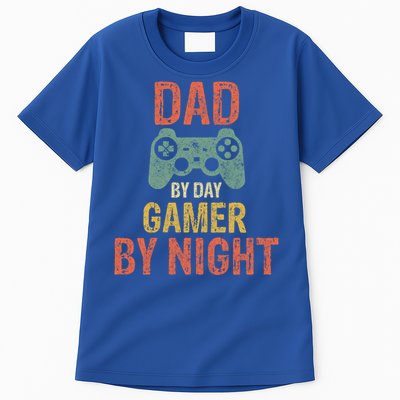 Dad By Day Gamer By Nighmeaningful Gift Funny Video Gamer Dad Gift Tall T-Shirt