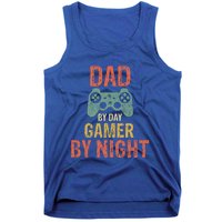 Dad By Day Gamer By Nighmeaningful Gift Funny Video Gamer Dad Gift Tank Top