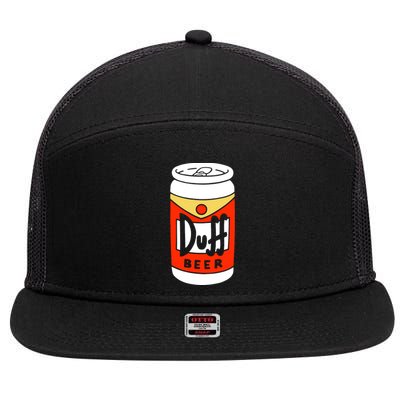 Duff Beer 7 Panel Mesh Trucker Snapback Hat