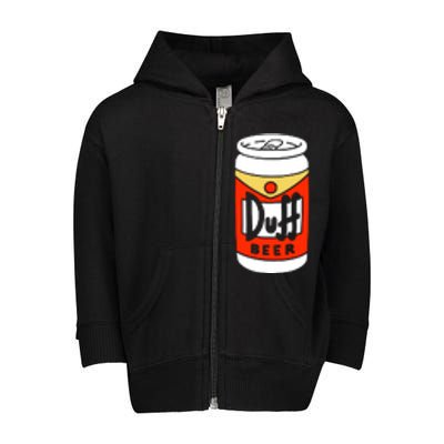 Duff Beer Toddler Zip Fleece Hoodie