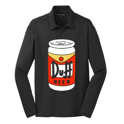 Duff Beer Silk Touch Performance Long Sleeve Polo