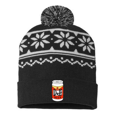 Duff Beer USA-Made Snowflake Beanie