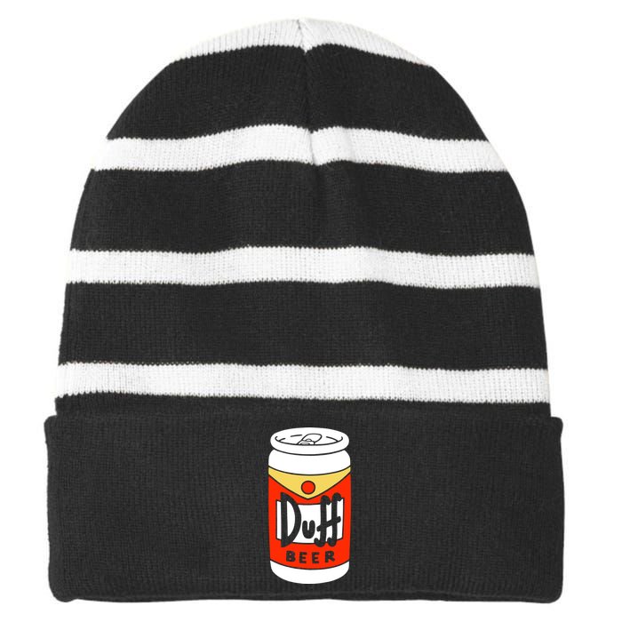 Duff Beer Striped Beanie with Solid Band