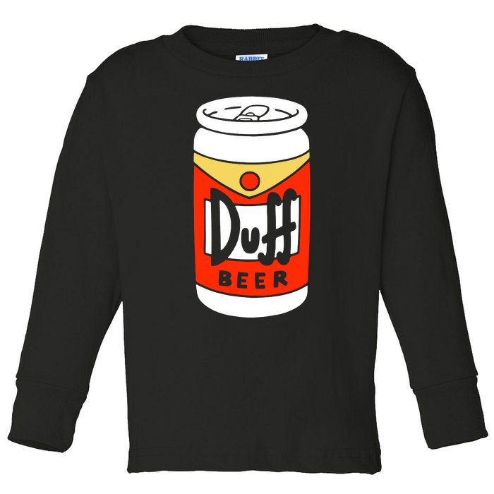 Duff Beer Toddler Long Sleeve Shirt