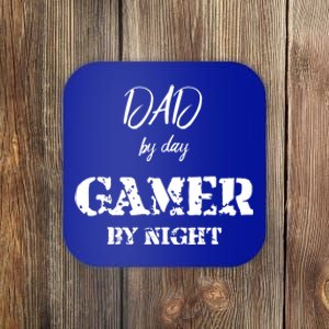 Dad By Day Gamer By Night Gift Coaster