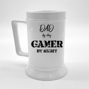 Dad By Day Gamer By Night Gift Beer Stein