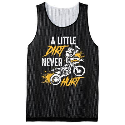 Dirt Bike Dirt Never Hurt Motocross Mesh Reversible Basketball Jersey Tank