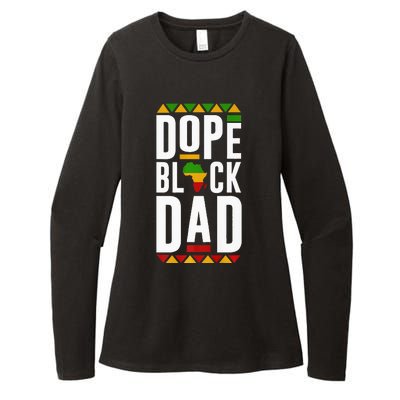 Dope Black Dad Black History Melanin Black Pride Womens CVC Long Sleeve Shirt