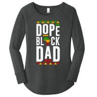 Dope Black Dad Black History Melanin Black Pride Women's Perfect Tri Tunic Long Sleeve Shirt