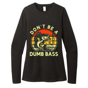 DonT Be Dumb Bass Fishing Dad Daddy Fathers Day Womens CVC Long Sleeve Shirt