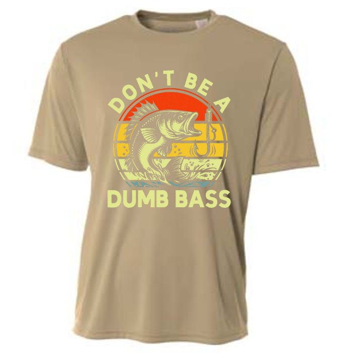 DonT Be Dumb Bass Fishing Dad Daddy Fathers Day Cooling Performance Crew T-Shirt