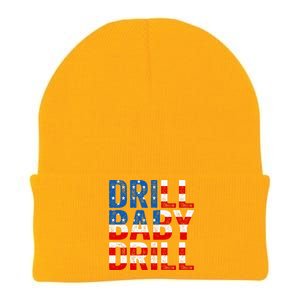 Drill Baby Drill Trump 2024 Knit Cap Winter Beanie