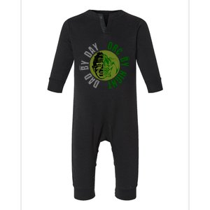 Dad By Day Orc By Night Gift Morpg Gamer Gear Cool Gift Infant Fleece One Piece