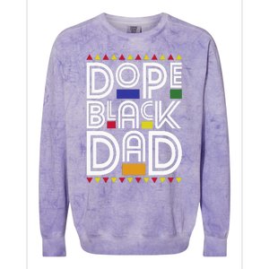 Dope Black Dad Black History Month Juneteenth 1865 Colorblast Crewneck Sweatshirt