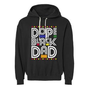 Dope Black Dad Black History Month Juneteenth 1865 Garment-Dyed Fleece Hoodie