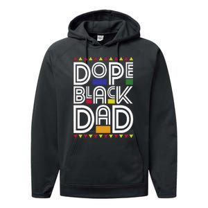 Dope Black Dad Black History Month Juneteenth 1865 Performance Fleece Hoodie