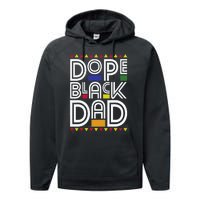 Dope Black Dad Black History Month Juneteenth 1865 Performance Fleece Hoodie