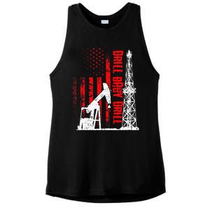 Drill Baby Drill Design For Oilfield Worker Ladies PosiCharge Tri-Blend Wicking Tank