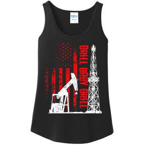 Drill Baby Drill Design For Oilfield Worker Ladies Essential Tank