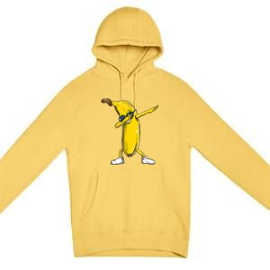 Dabbing Banana Dance Funny Premium Pullover Hoodie