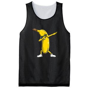 Dabbing Banana Dance Funny Mesh Reversible Basketball Jersey Tank