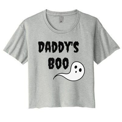 Daddys Boo Ddlg Little Space Abdl Funny Halloween Gift Women's Crop Top Tee