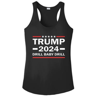 Drill Baby Drill Trump 2024 President Election Republicans Ladies PosiCharge Competitor Racerback Tank