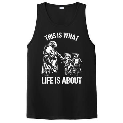 Dirt Bike Dad Motocross Motorcycle Biker Father And Son PosiCharge Competitor Tank