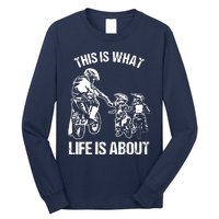 Dirt Bike Dad Motocross Motorcycle Biker Father And Son Long Sleeve Shirt