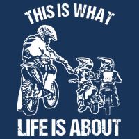 Dirt Bike Dad Motocross Motorcycle Biker Father And Son V-Neck T-Shirt
