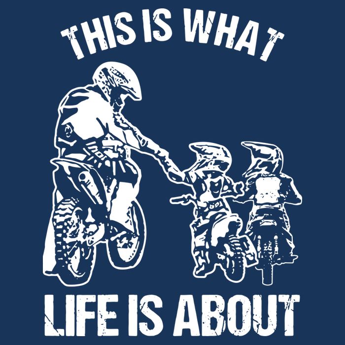 Dirt Bike Dad Motocross Motorcycle Biker Father And Son V-Neck T-Shirt