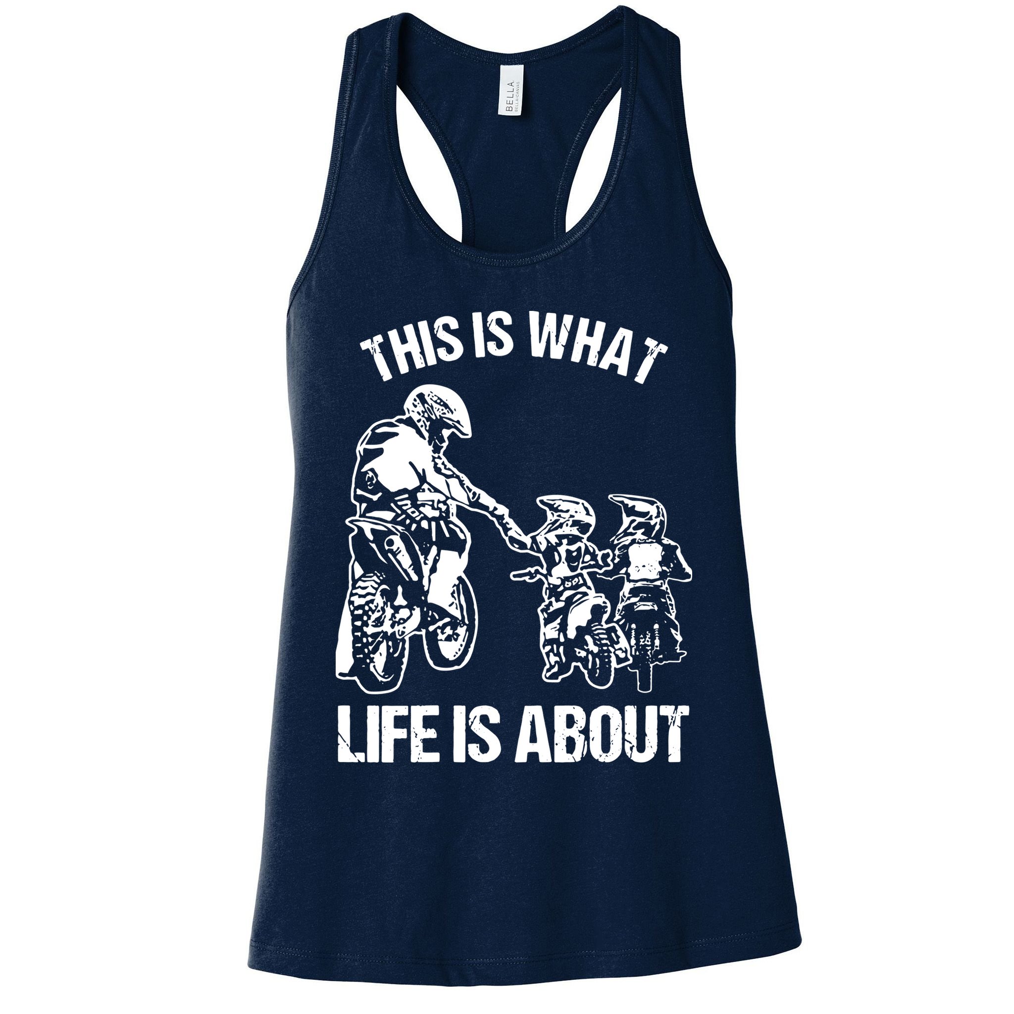 Dirt Bike Dad Motocross Motorcycle Biker Father And Son Womens Tank Top