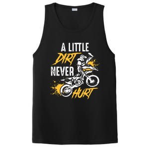 Dirt Bike Dirt Never Hurt Motocross PosiCharge Competitor Tank