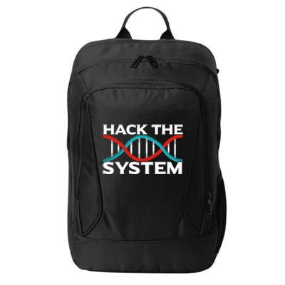 Diy Biology Dna Double Helix Hack The System Biohacker Gift City Backpack