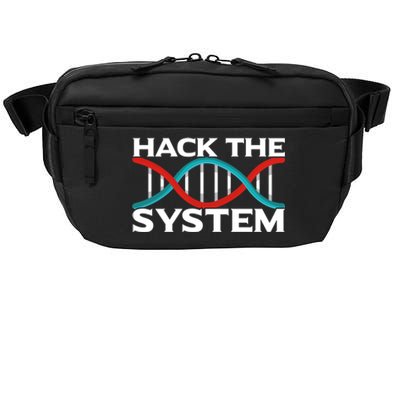 Diy Biology Dna Double Helix Hack The System Biohacker Gift Crossbody Pack