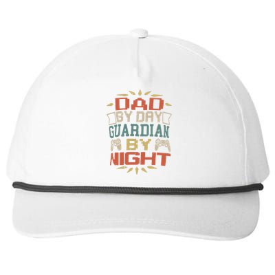 Dad By Day Guardian By Night Snapback Five-Panel Rope Hat