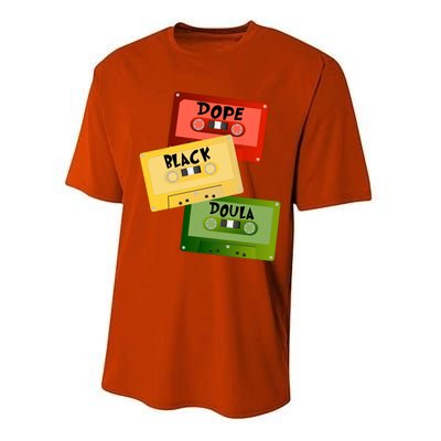 Dope Black Doula Black History Month Black Birth Matters Gift Performance Sprint T-Shirt