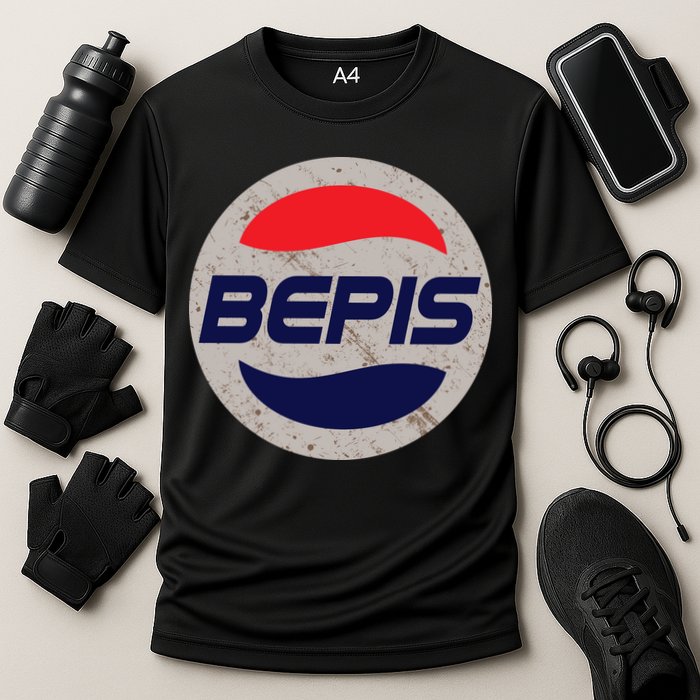 Distressed BEPIS Dank Meme Cooling Performance Crew T-Shirt