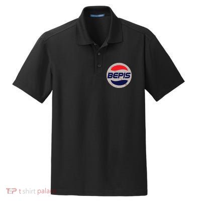 Distressed BEPIS Dank Meme Dry Zone Grid Polo