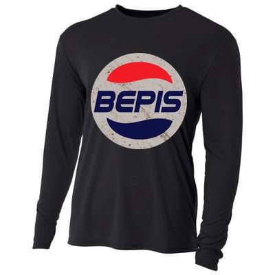 Distressed BEPIS Dank Meme Cooling Performance Long Sleeve Crew