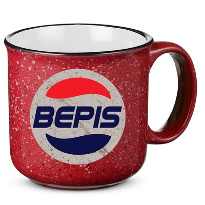 Distressed BEPIS Dank Meme 15oz Campfire Ceramic Mug