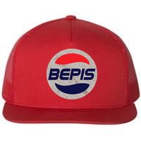 Distressed BEPIS Dank Meme Flat Bill Trucker Hat