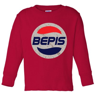 Distressed BEPIS Dank Meme Toddler Long Sleeve Shirt